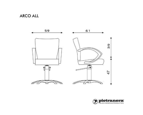 Кресло парикмахерское ARCO ALL